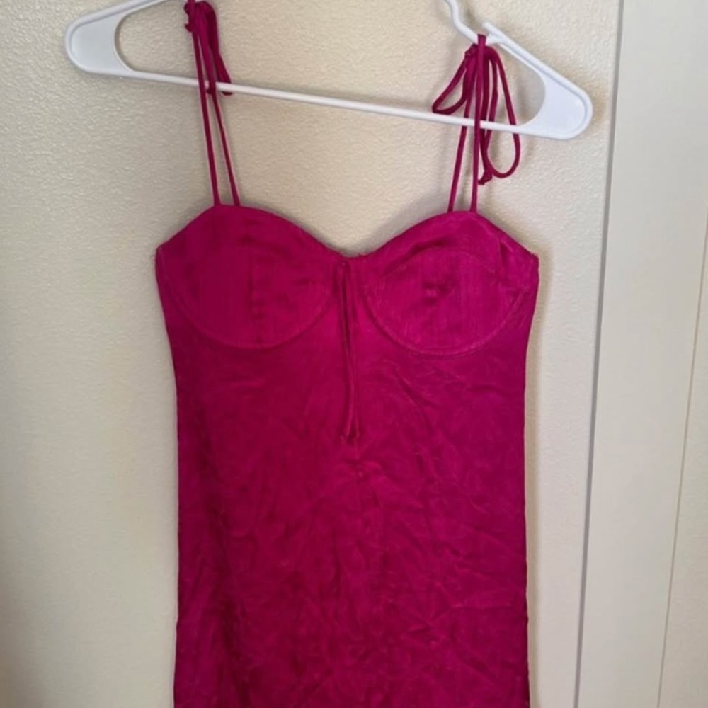Vibrant Pink Strappy Dress